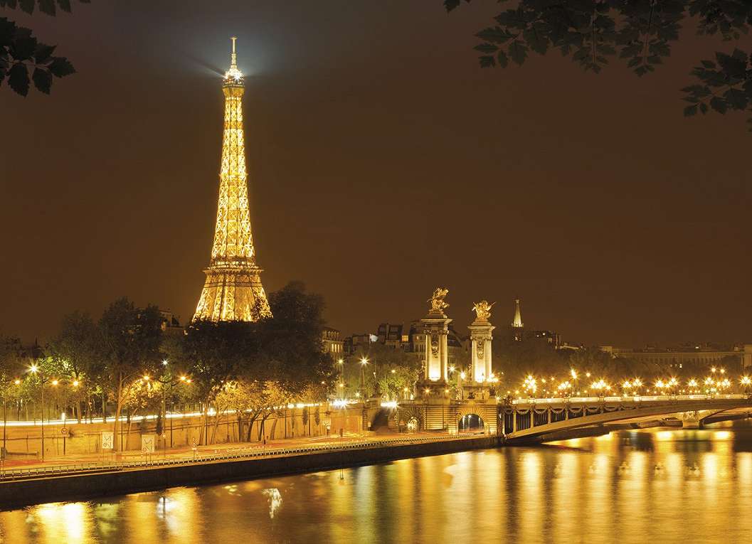Párizs az éjszakában fali poszter