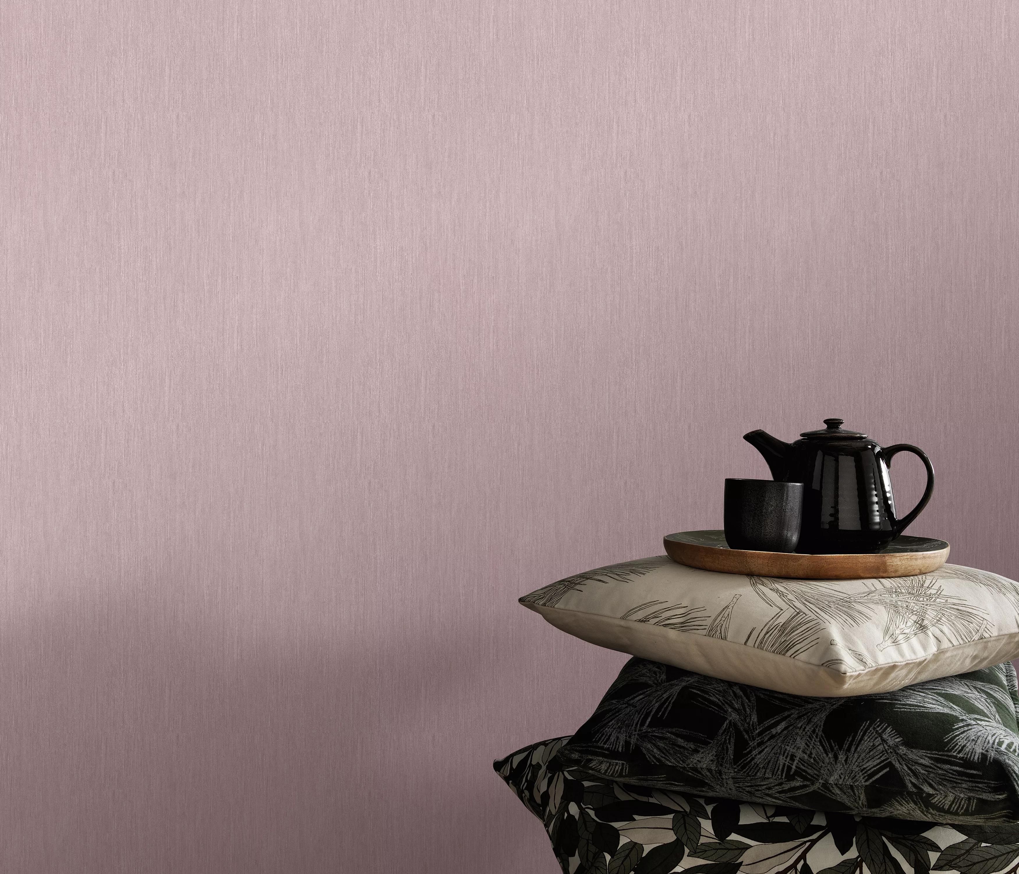 Pasztell rózsaszín design tapéta modern csíkos mintával