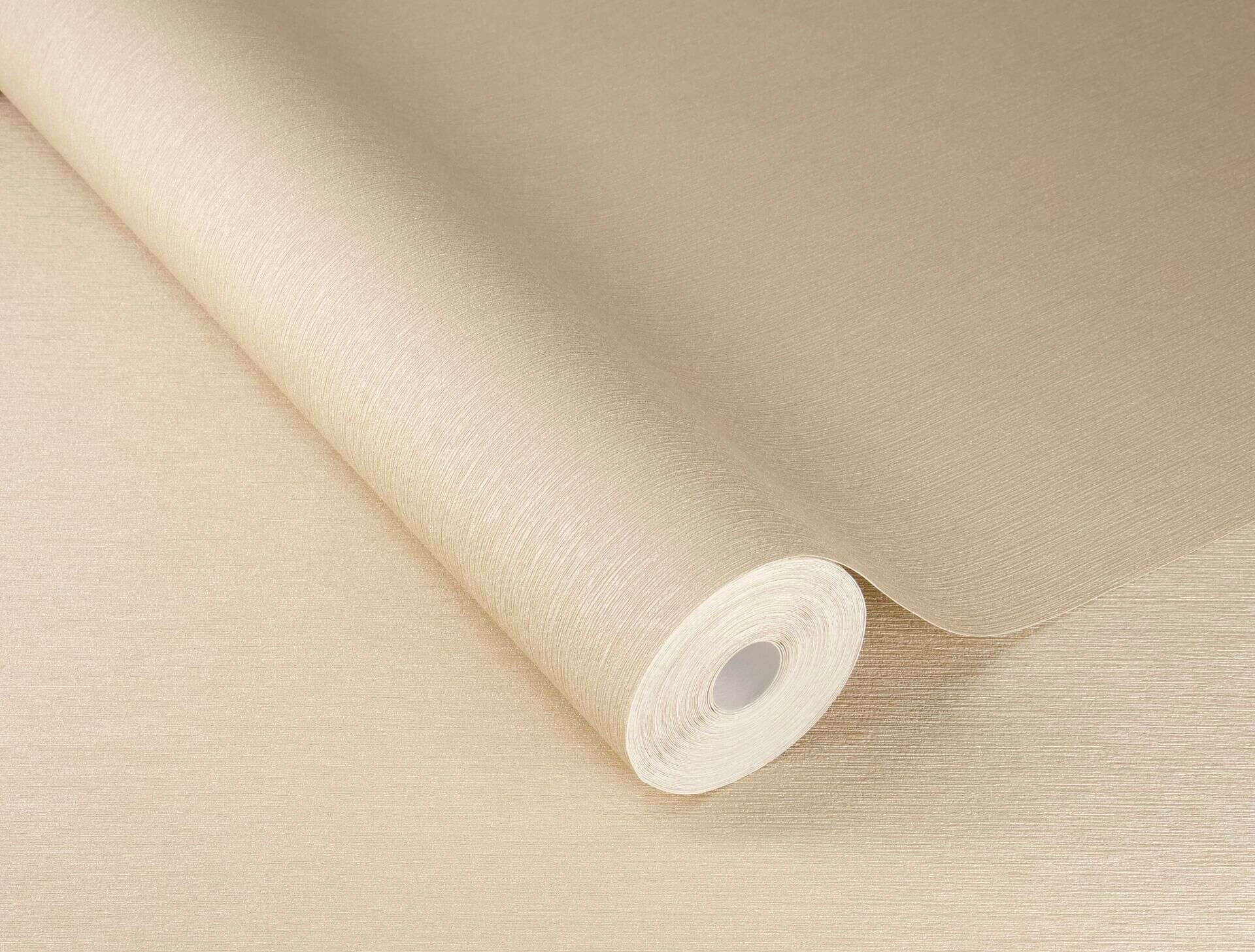 Pezsgő színű vinyl egyszínű dekor tapéta