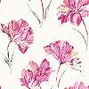 Pink vlies tapéta akvarell hatású virágmintával