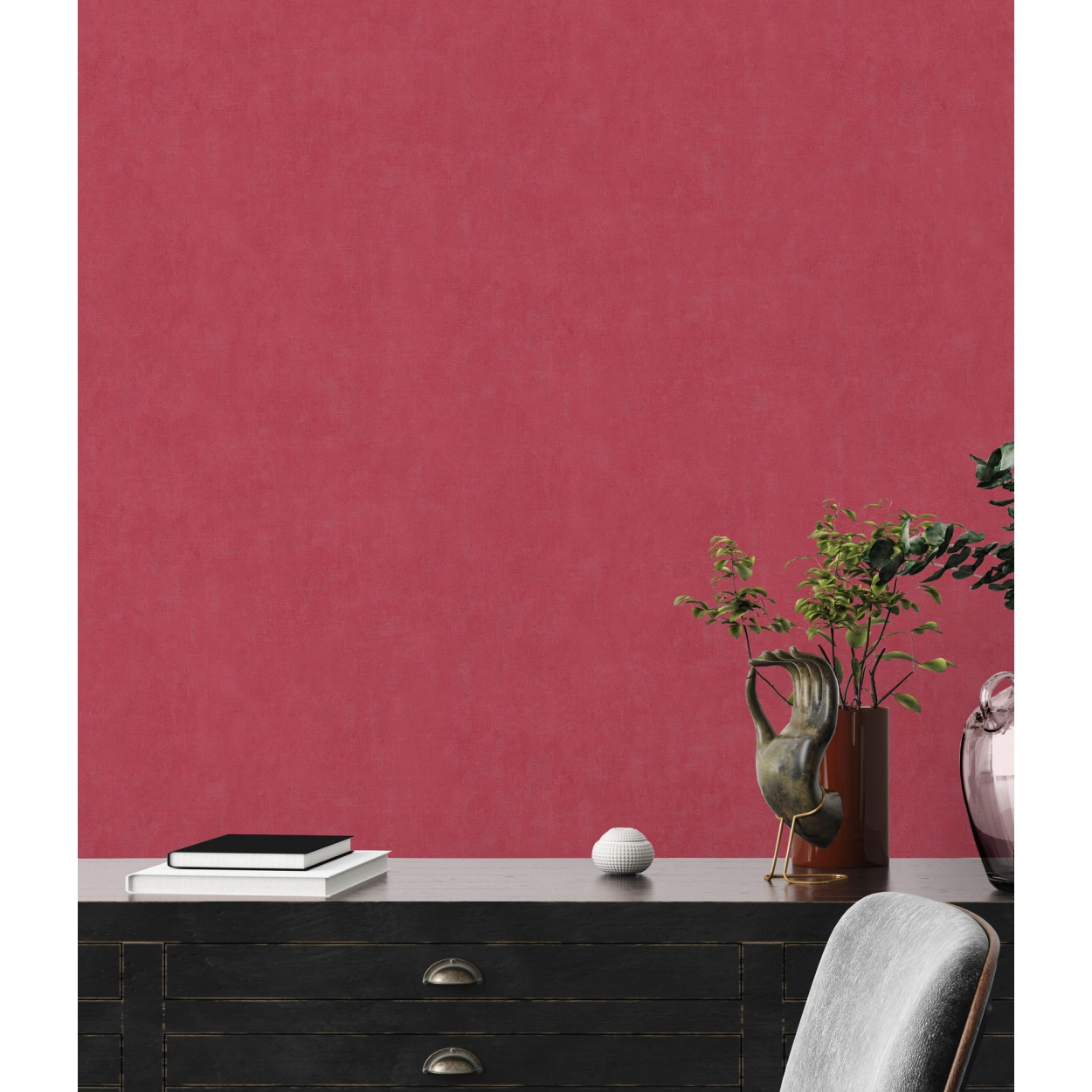 Piros design tapéta enyhén koptatott mosható felülettel