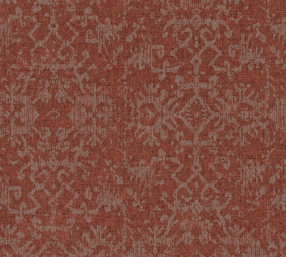 Piros keleties mintás vlies design tapéta mosható