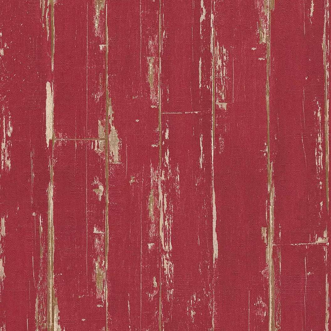 Piros loft hangulatú dekszka mintás modern tapéta