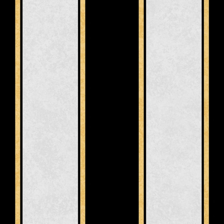 Pompöös csíkos tapéta fekete és sárga színben