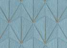 Prémium olasz geometria mintás struktúrált türkiz kék design tapéta 