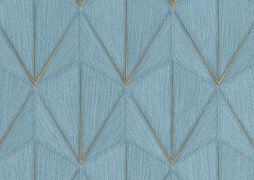 Prémium olasz geometria mintás struktúrált türkiz kék design tapéta 