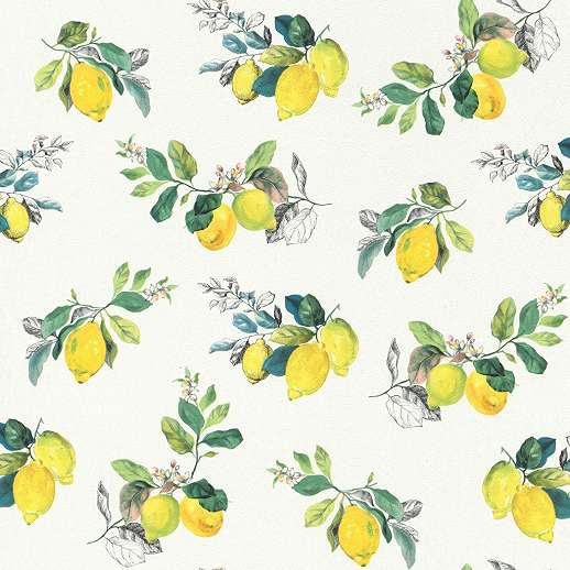 Provance design tapéta citrom mintával