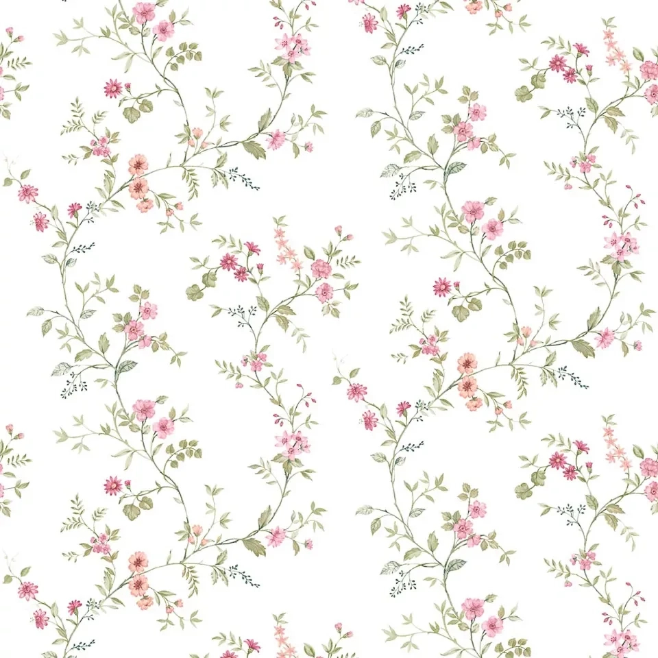 Provance romantikus virág mintás vinyl tapéta