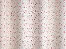 Tört fehér alapon virág mintás sötétítő függöny textil