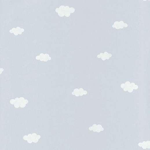 Rajzolt felhő mintás világos kék színű design tapéta ragasztó