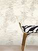 Roberto Cavalli design tapéta selyemfényű fehér és krém zebra mintás