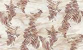 Roberto Cavalli design tapéta selyemfényű rozsdabarna és bige zebra mintás