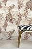 Roberto Cavalli design tapéta selyemfényű rozsdabarna és bige zebra mintás