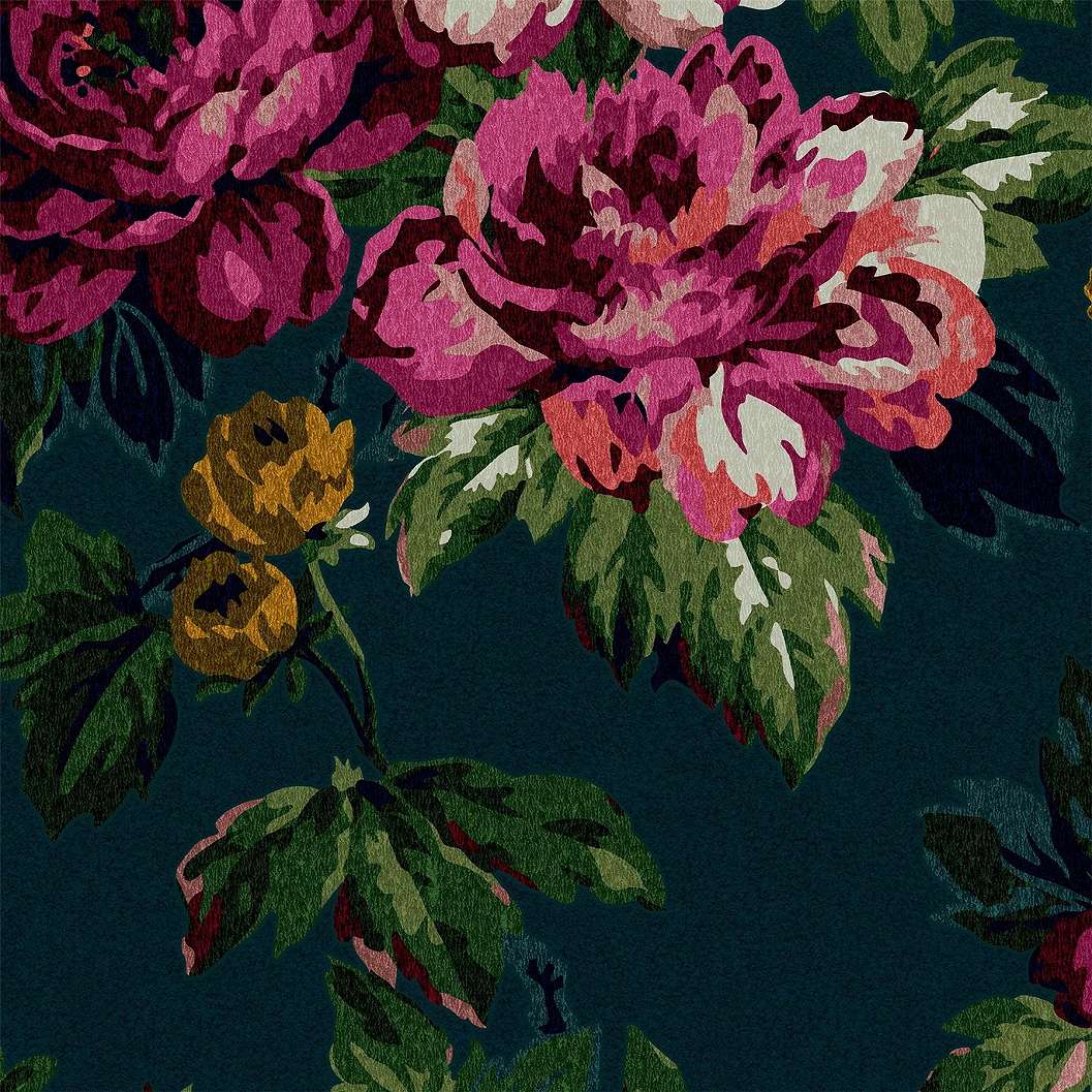 Romantikus angol rózsavirág mintás design tapéta