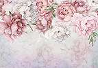 Romantikus rózsa mintás vlies fali poszter pasztell színekkel 368x254 vlies