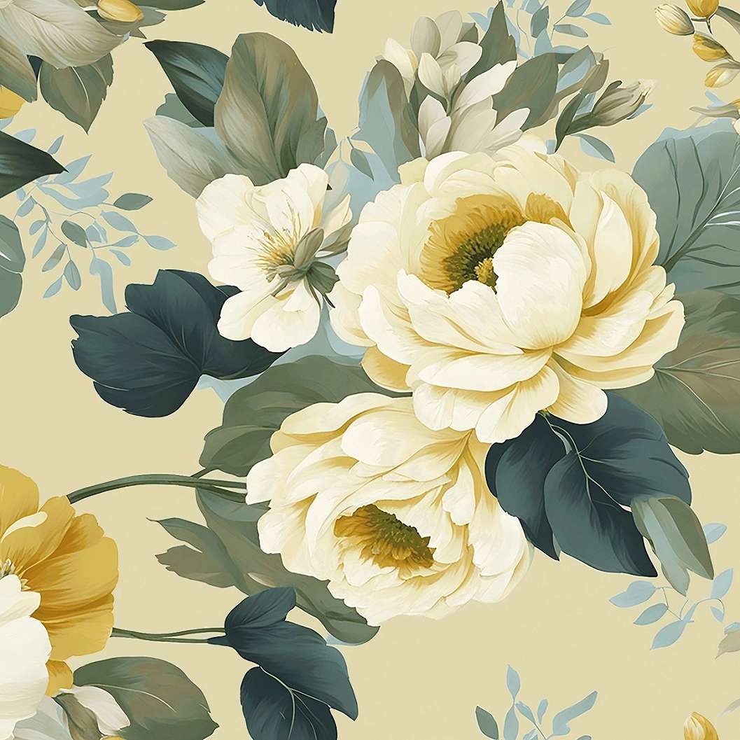 Romantikus stílusú virág mintás puha tapintású design függöny textil anyag 300cm magas