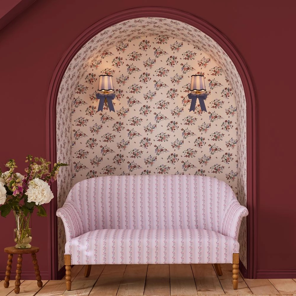 Romantikus virágmintás angol tapéta