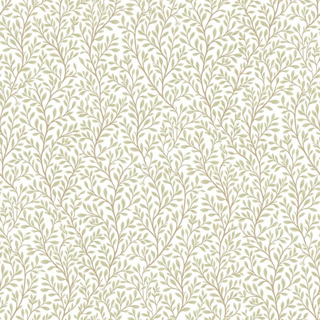 Romantikus zöld inda mintás olasz vinyl tapéta