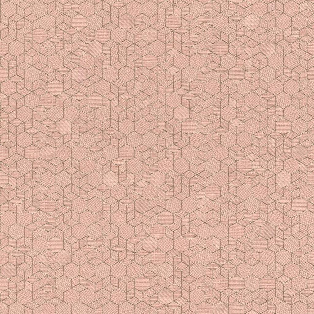 Rózsaszín apró hexagon geometrikus mintás vlies tapéta