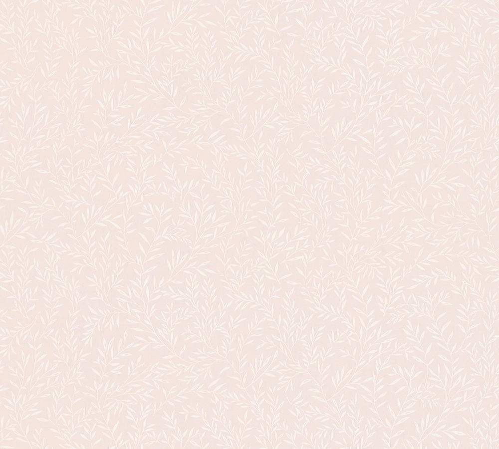 Rózsaszín apró levél mintás vinyl tapéta