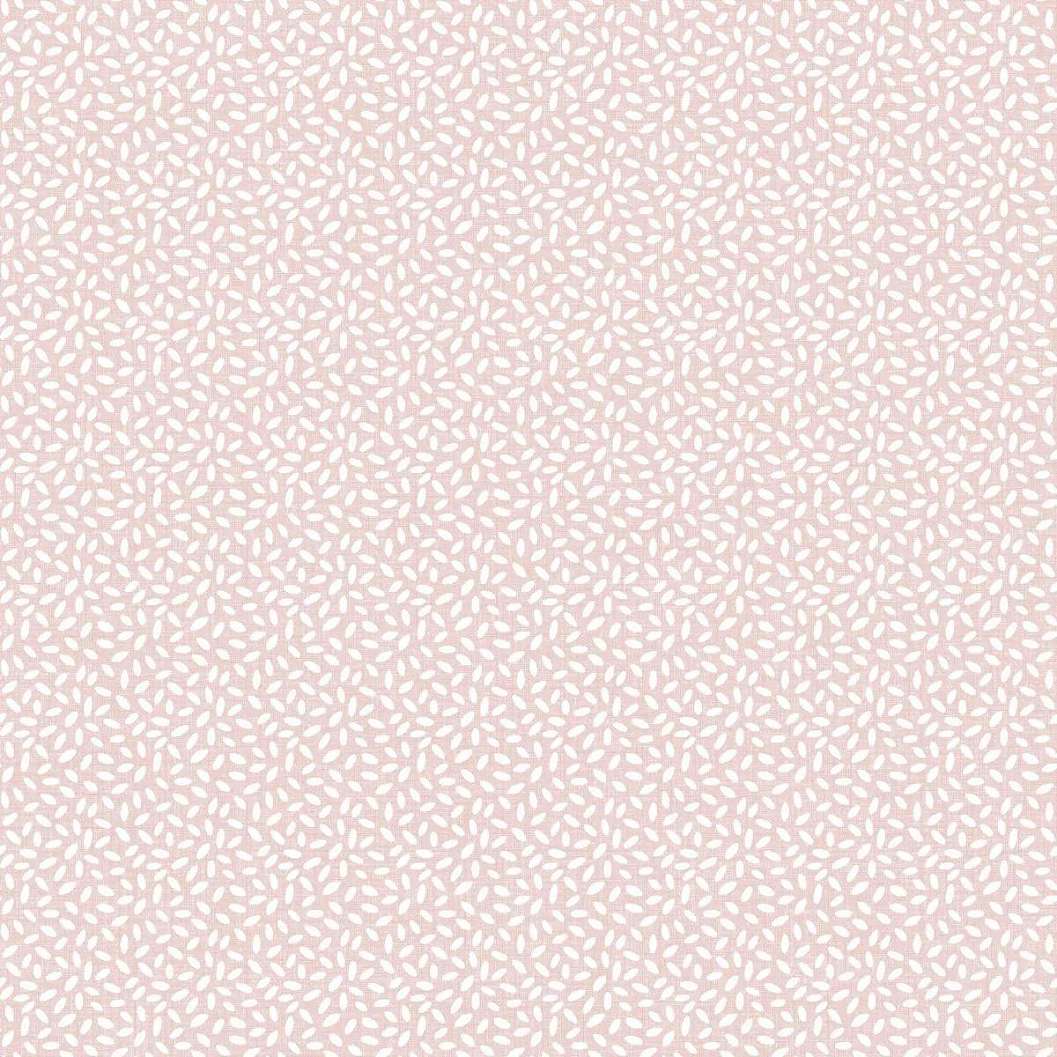 Rózsaszín apró levélmintás vlies gyerekszobai tapéta