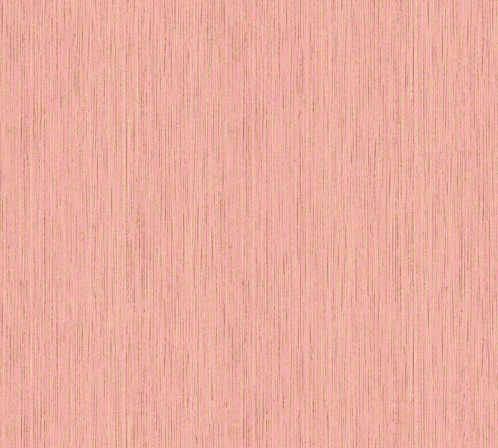 Rózsaszín csíkos mintás vlies vinyl tapéta