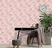 Rózsaszín dekor tapéta metál fényű pálmafa mintával