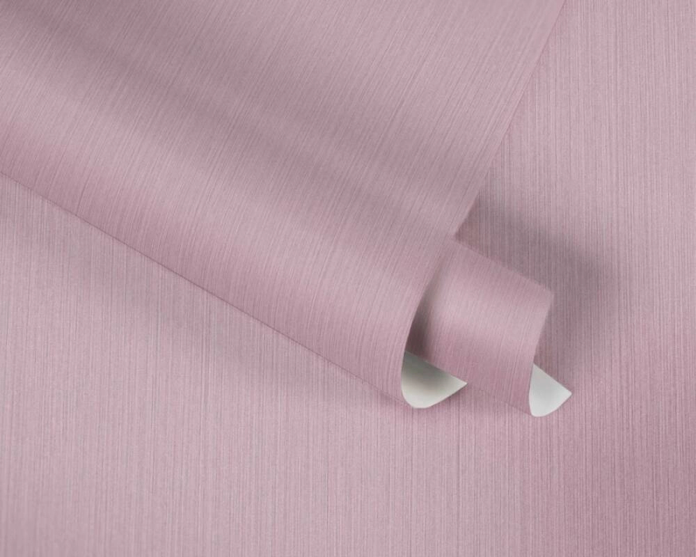 Rózsaszín egyszínű design tapéta vékonyan csíkozott mintával