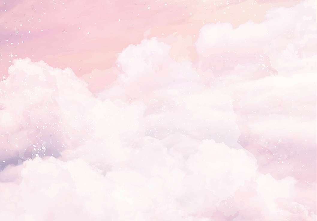 Rózsaszín felhő mintás vlies poszer tapéta lányszobába 368x254 vlies