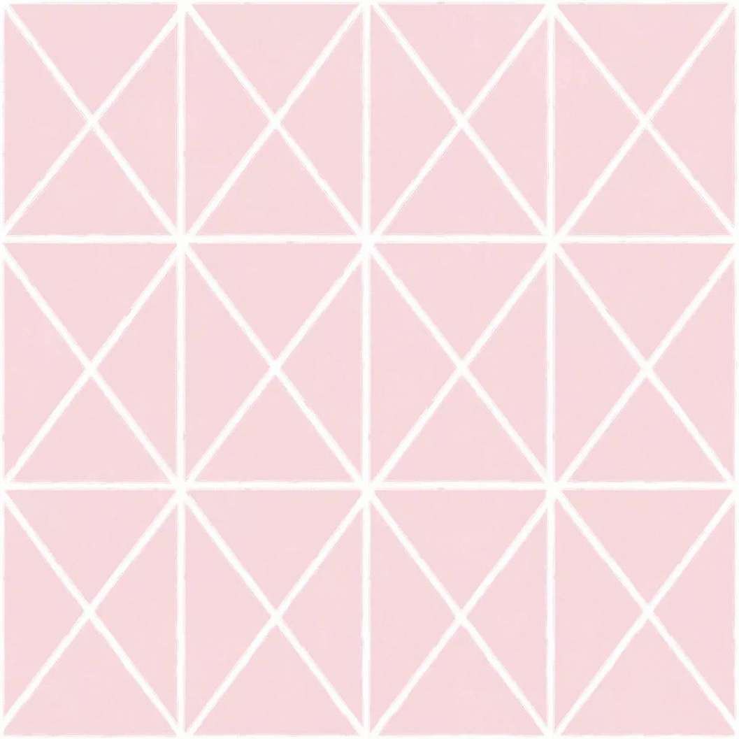Rózsaszín geometrikus mintás vlies tapéta