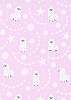 Rózsaszín láma mintás gyerekszobai dekor tapéta