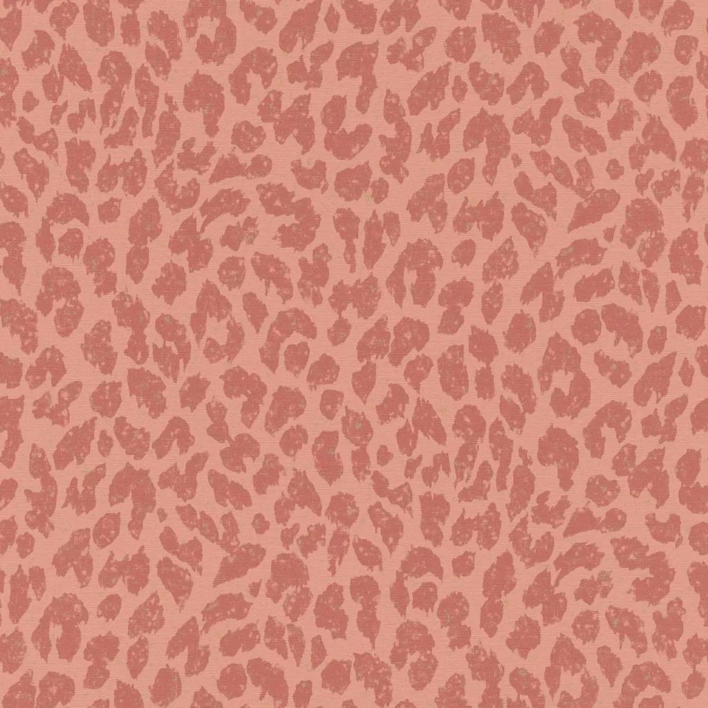 Rózsaszín leopárd bőr utánzat mintás vlies tapéta