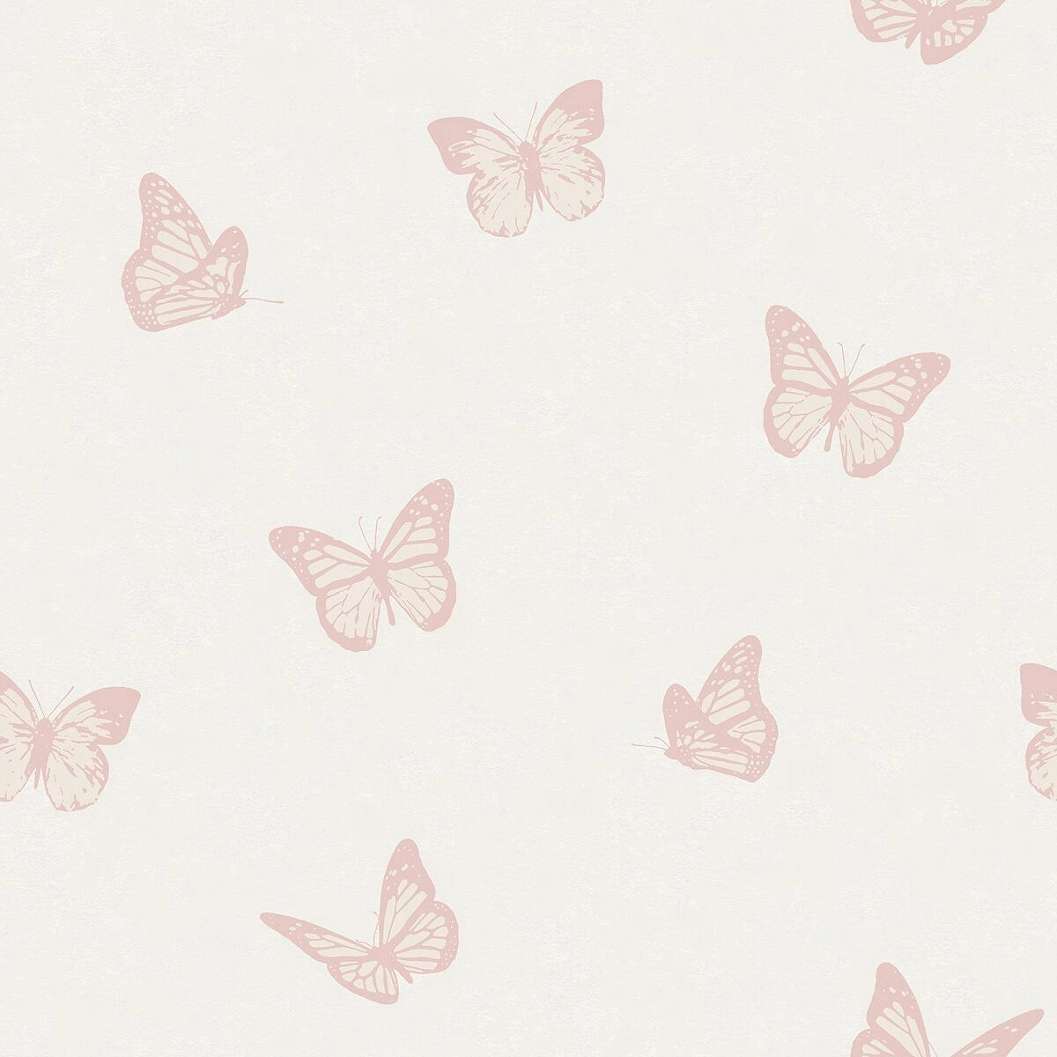 Rózsaszín pillangó lepke mintás vlies gyerektapéta
