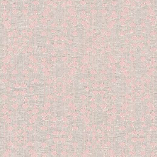 Rózsaszín retro geometrikus mintás vlies design tapéta