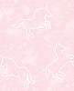 Rózsaszín sötétben foszforeszkáló unikornis mintás gyerektapéta