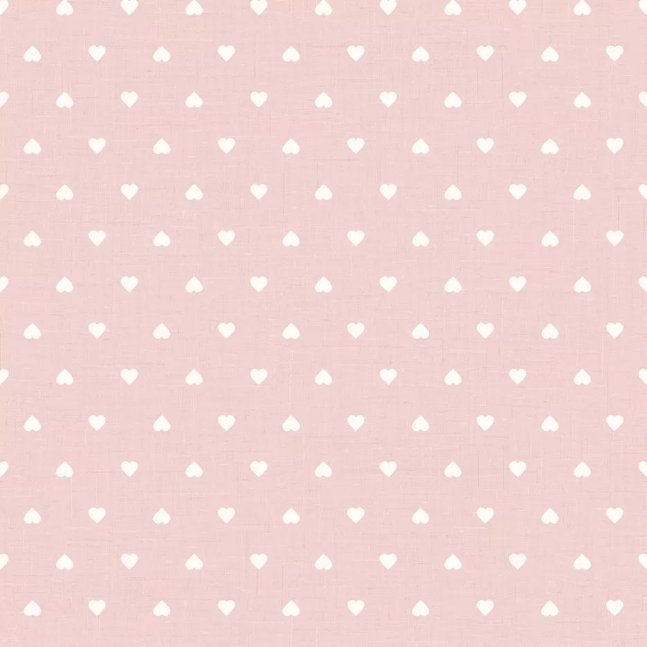 Rózsaszín szívecske mintás vlies tapéta apró szív mintával