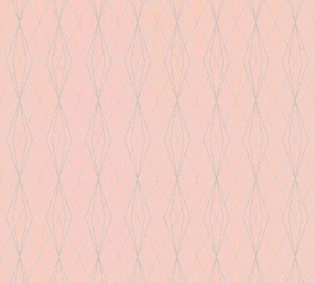Rózsaszín tapéta elegáns geometriai mintával