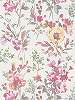 Rózsaszín virág mintás vinyl dekor tapéta