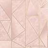 Rózsaszín vlies tapéta arany geometrikus mintával