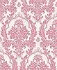 Rózsaszínes klasszikus damaszk mintás olasz design tapéta