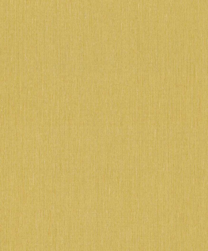 Sárga finoman struktúrált textil hatású csíkos vlies tapéta