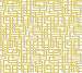 Sárga geometrikus mintás tapéta labirintus mintával