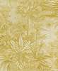 Sárga metál fényű trópusi dzsungel mintás design tapéta