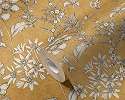 Sárga mezei virágos mintás vlies design tapéta