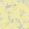 Sárga színű madár mintás tapéta