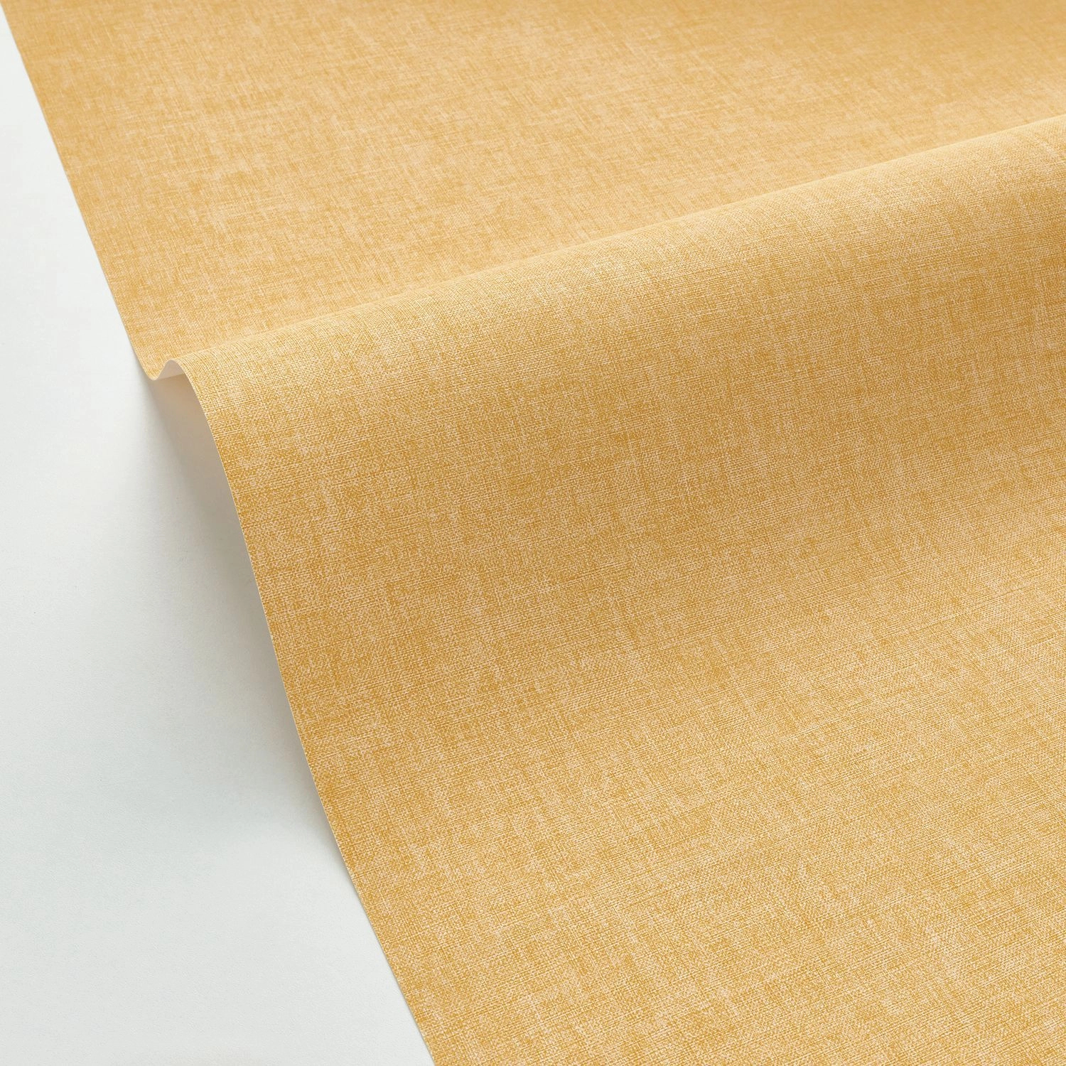Sárga vinyl tapéta textilhatású mintával