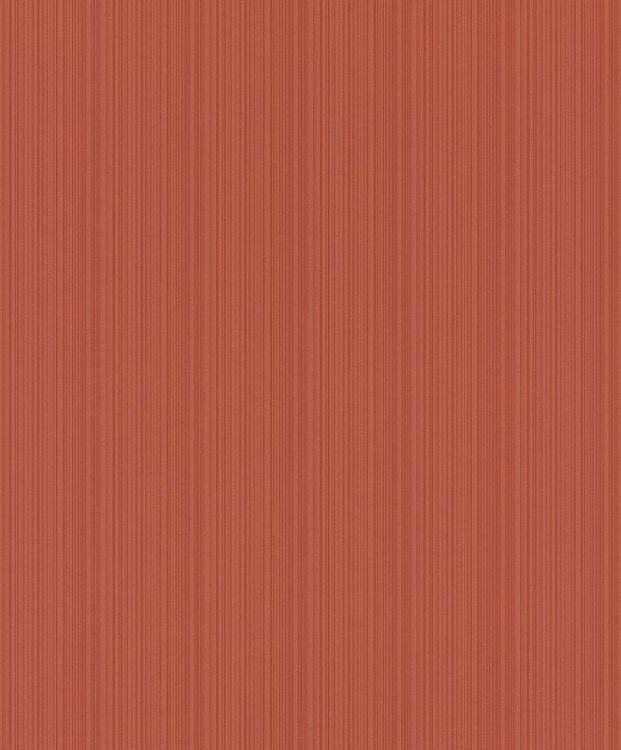 Sötét narancssárga egyszínű csíkos retro tapéta