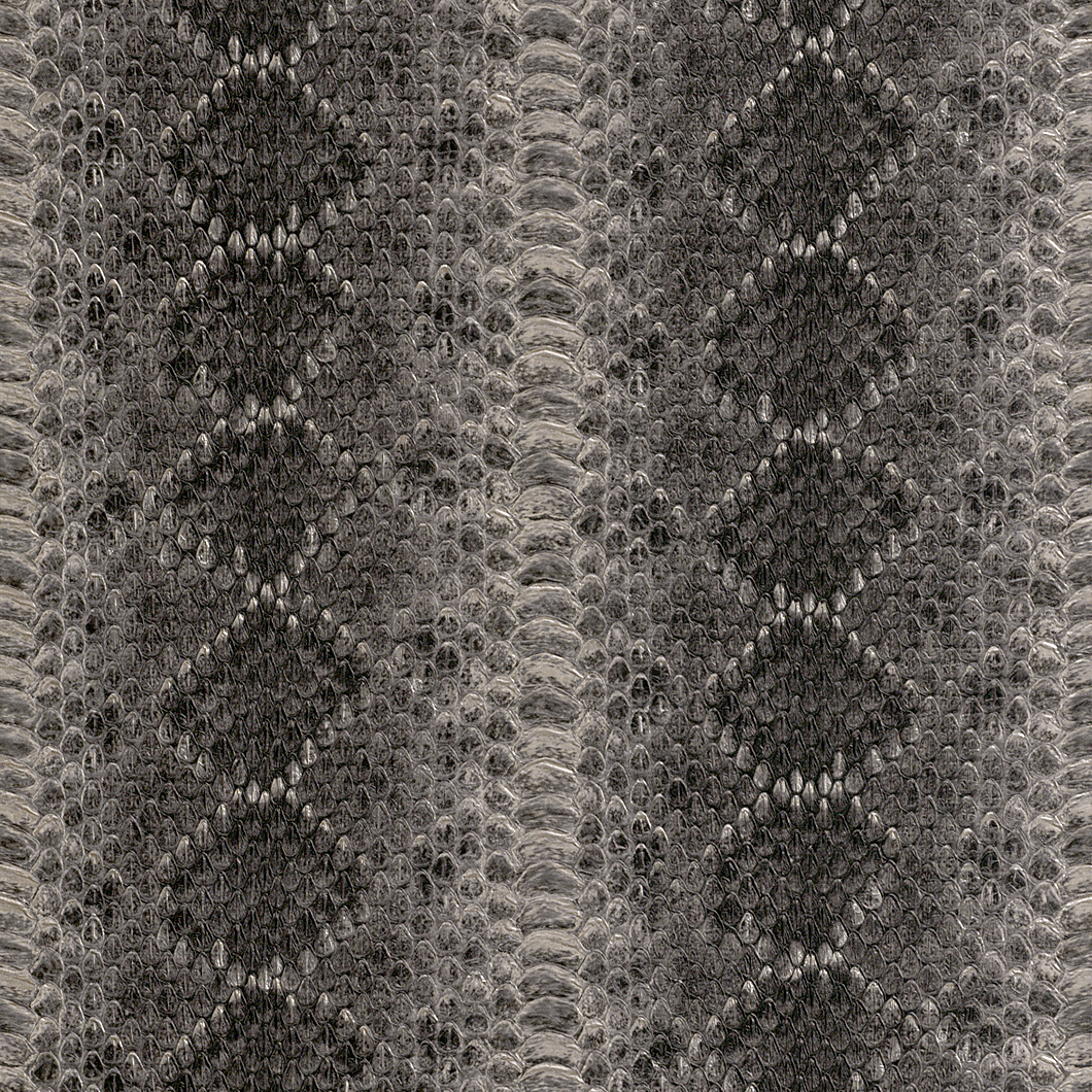 Sötét szürke-ezüst-fekete színű kigyóbőr hatású tapéta