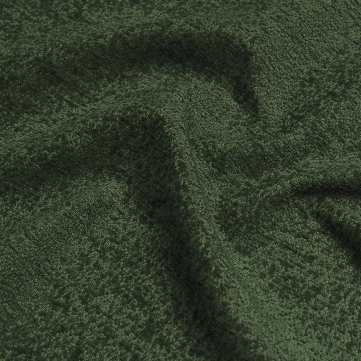 Sötétítő enyhén buklés érzetű zöld dekor anyag