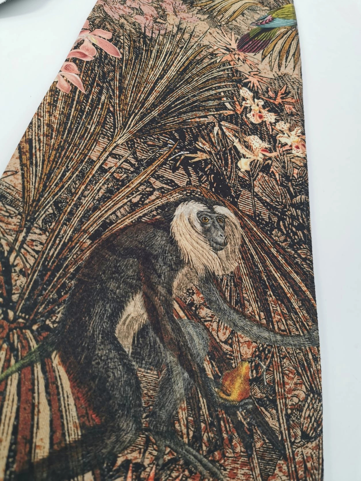 Trópusi mintás több színű sötétítő dekor függöny anyag